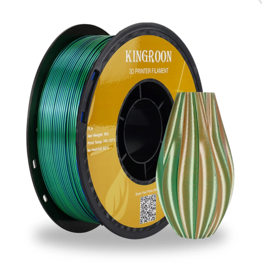 Kingroon PLA+ Silk üçlü renk Filament - 1.75mm - 1KG